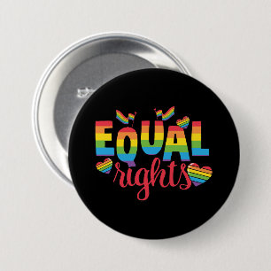 LGBTQ - Gelijke rechten - Rainbow Colors Ronde Button 7,6 Cm