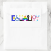 LGBTQ+ Gelijkheid Rechthoekige Sticker (Tas)