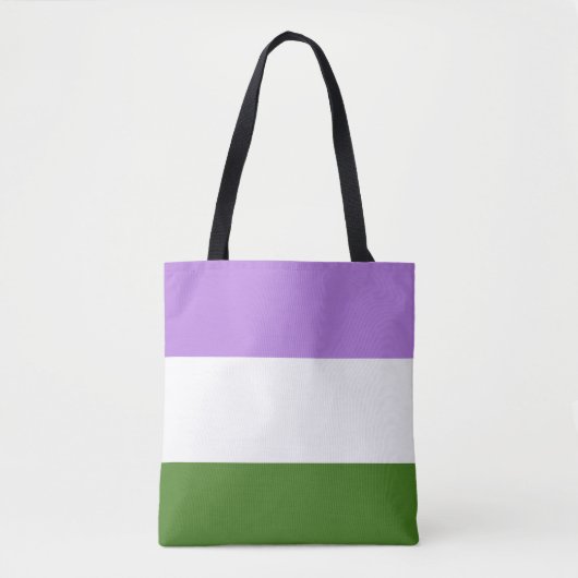 LGBTQ Genderqueer Pride Vlag Draagtas (Voorkant)