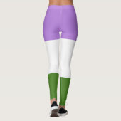 LGBTQ Genderqueer Pride Vlag Leggings (Achterkant)