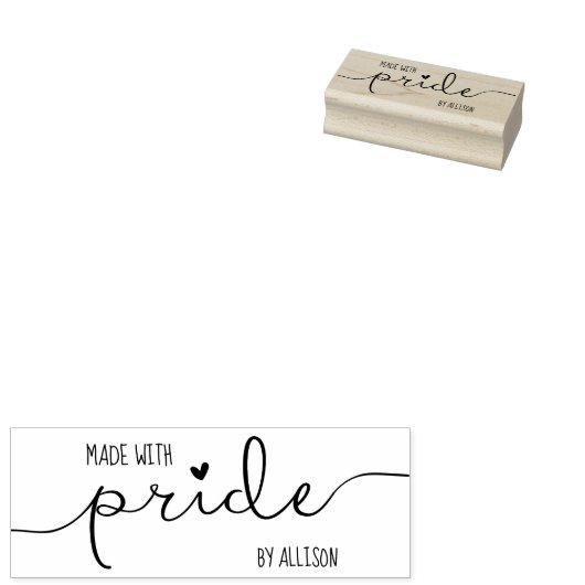 LGBTQ gepersonaliseerd script ambachtsman gemaakt  Rubberstempel (Gestempeld)