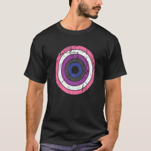 LGBTQ Geslacht Fluid Pride Vlag Cirkel LGBTQIA+ Ge T-shirt