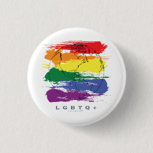 LGBTQ+ Global ProAF Ronde Button 3,2 Cm