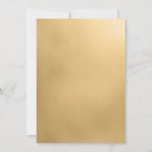 LGBTQ Gold Black Forme Faire-part de mariage (Dos)