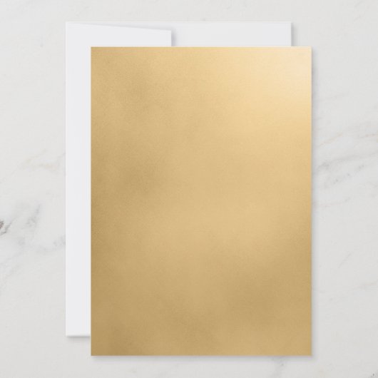 LGBTQ Gold Black Forme Faire-part de mariage (Dos)