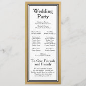 LGBTQ Gold Modern huwelijksprogramma Programma (Achterkant)