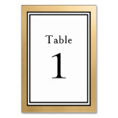 LGBTQ Gold Modern Mariage Numéro de table (Dos)