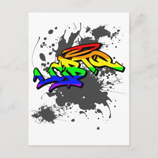 LGBTQ graffiti | LGBTQ+ Pride carte postale (Devant)