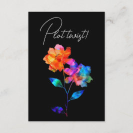 LGBTQ GRAPPIGE Huwelijksdatum WIJZIGEN Petals & P Informatiekaartje