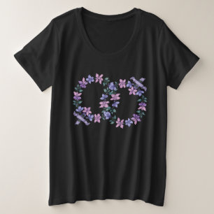 LGBTQ handgetekende vrouwen Grote Maat T-shirt
