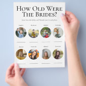 LGBTQ Hoe oud waren de bruiden foto douche spel Flyer (Hand)