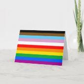 LGBTQ+ INCLUSIEF PRIDE FLAG FEESTDAGEN KAART (Voorkant)