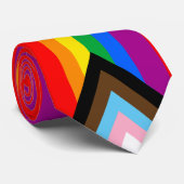 LGBTQ+ INCLUSIEF PRIDE FLAG FLEECE BLANKET STROPDAS (Opgerold)