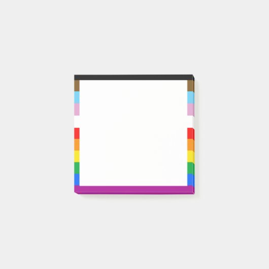 LGBTQ+ INCLUSIEF PRIDE FLAG POST-IT® NOTES (Voorkant)