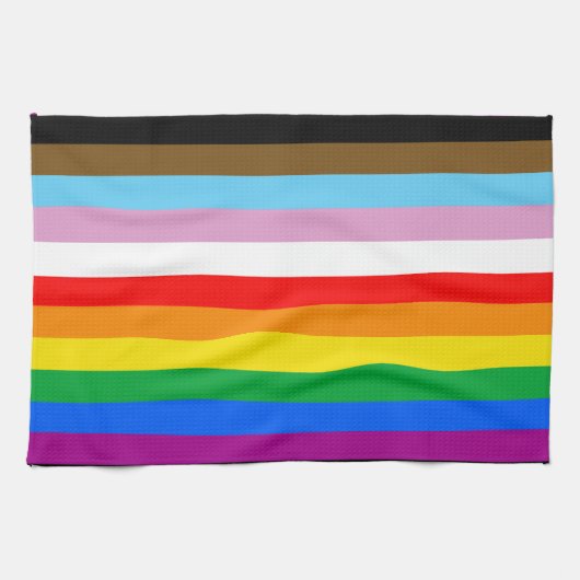 LGBTQ+ INCLUSIEF PRIDE FLAG THEEDOEK (Horizontaal)