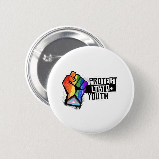 LGBTQ-jongeren beschermen Ronde Button 5,7 Cm (Voorkant /achterkant)