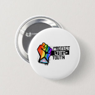 LGBTQ-jongeren beschermen Ronde Button 5,7 Cm