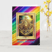 LGBTQ Joodse Kaart (Gele Bloem)