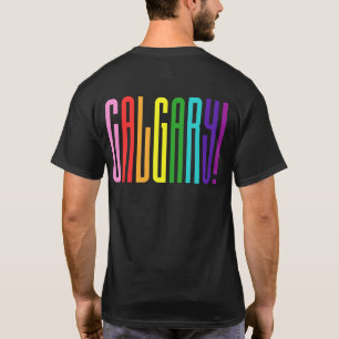 LGBTQ-kalgary Gay Pride LGBT met heldere regenboog T-shirt