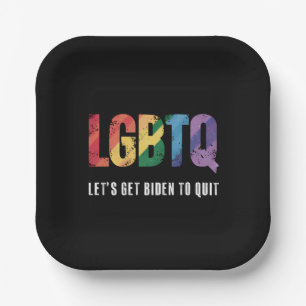 LGBTQ laat Biden stoppen met Gay Pride Papieren Bordje