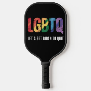 LGBTQ laat Biden stoppen met Gay Pride Pickleball Paddle