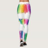 LGBTQ - Leggings de fierté - Peindre l'arc-en-ciel (Dos)
