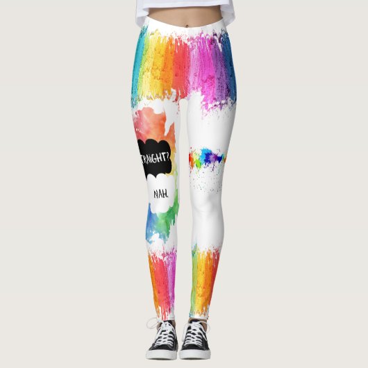 LGBTQ - Leggings de fierté - Peindre l'arc-en-ciel (Devant)