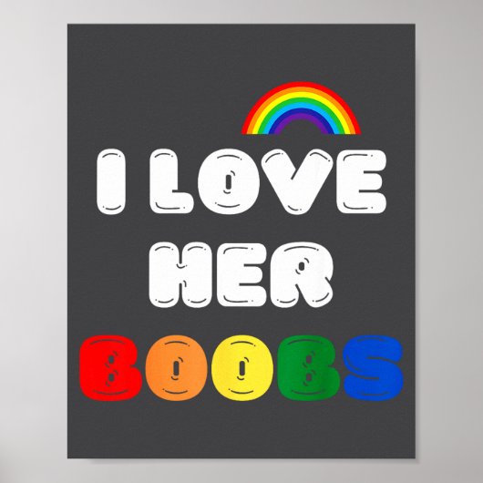 Lgbtq+ Lesbian Matching Couples Compliment I Love  Poster (Voorkant)