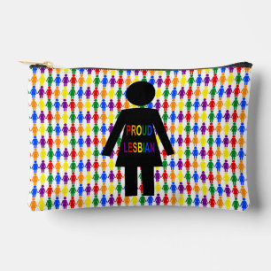 LGBTQ Lesbian Silhouette en Rainbow-dames Etui