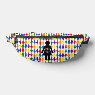 LGBTQ Lesbian Silhouette en Rainbow-dames Heuptasje