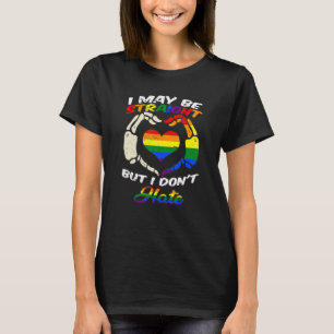 LGBTQ Lesbienne Homo Man Regenboog Hart Homoseksue T-shirt