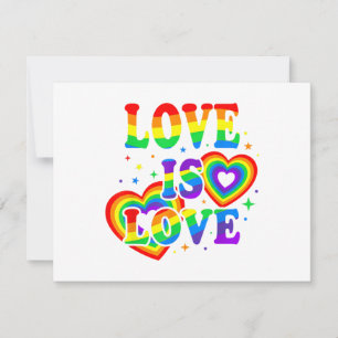 LGBTQ Liefde is Liefde Gay Pride LGBT Regenboogvla Save The Date