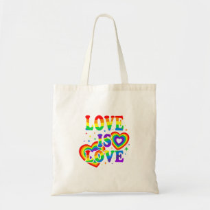 LGBTQ Liefde is Liefde Gay Pride LGBT Regenboogvla Tote Bag