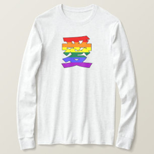LGBTQ LOVE in Kanji en Chinese Love is Love Pride T-shirt