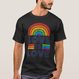 LGBTQ Love is Love Gay Pride LGBT Ally Rainbow Fla T-shirt