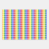LGBTQ-Man Silhouette en RegenboogMannen Inpakpapier Vel (Voorkant 3)
