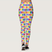 LGBTQ-Man Silhouette en RegenboogMannen Leggings (Achterkant)
