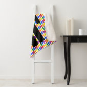 LGBTQ-Man Silhouette en RegenboogMannen Sherpa Deken (In situ)