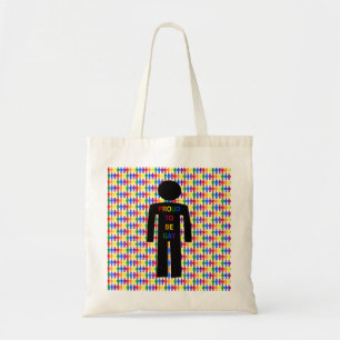 LGBTQ-Man Silhouette en RegenboogMannen Tote Bag