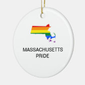 LGBTQ MASSACHUSETTS ORNEMENT EN Céramique PRIDE (Gauche)
