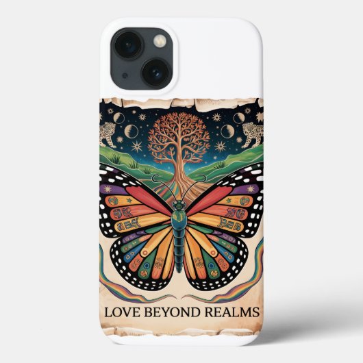LGBTQ Maya Butterfly Art | Rainbow Pride Case-Mate iPhone Case (Achterkant)
