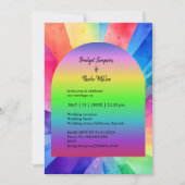 lgbtq mensenrechten bruiloft uitnodiging (Voorkant)