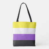 LGBTQ Nonbinary Pride Flag Draagtas (Achterkant)