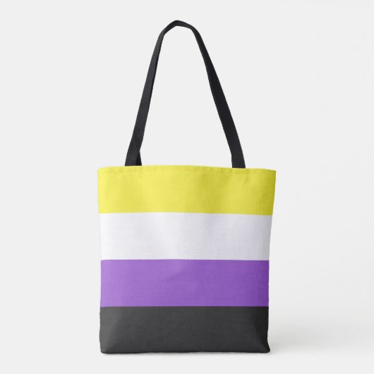LGBTQ Nonbinary Pride Flag Draagtas (Achterkant)