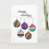 LGBTQ Ornaments Holiday Kaart (Voorkant)
