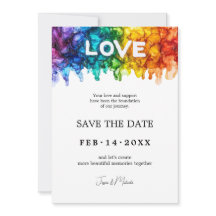 🌈 🐦 LGBTQ Painted With Love wedding 