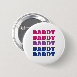 LGBTQ papa Bisexual Pride Dad Vaderdag Ronde Button 5,7 Cm