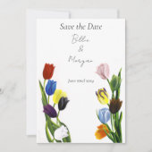 LGBTQ plus Tulp Bloemen Save The Date (Voorkant)