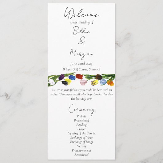 LGBTQ plus Tulpen Bloemen Programma (Voorkant)