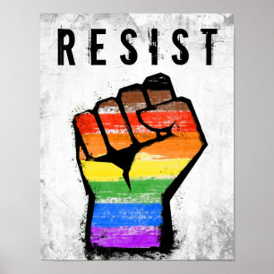 LGBTQ POC Philly Pride Fist Poster